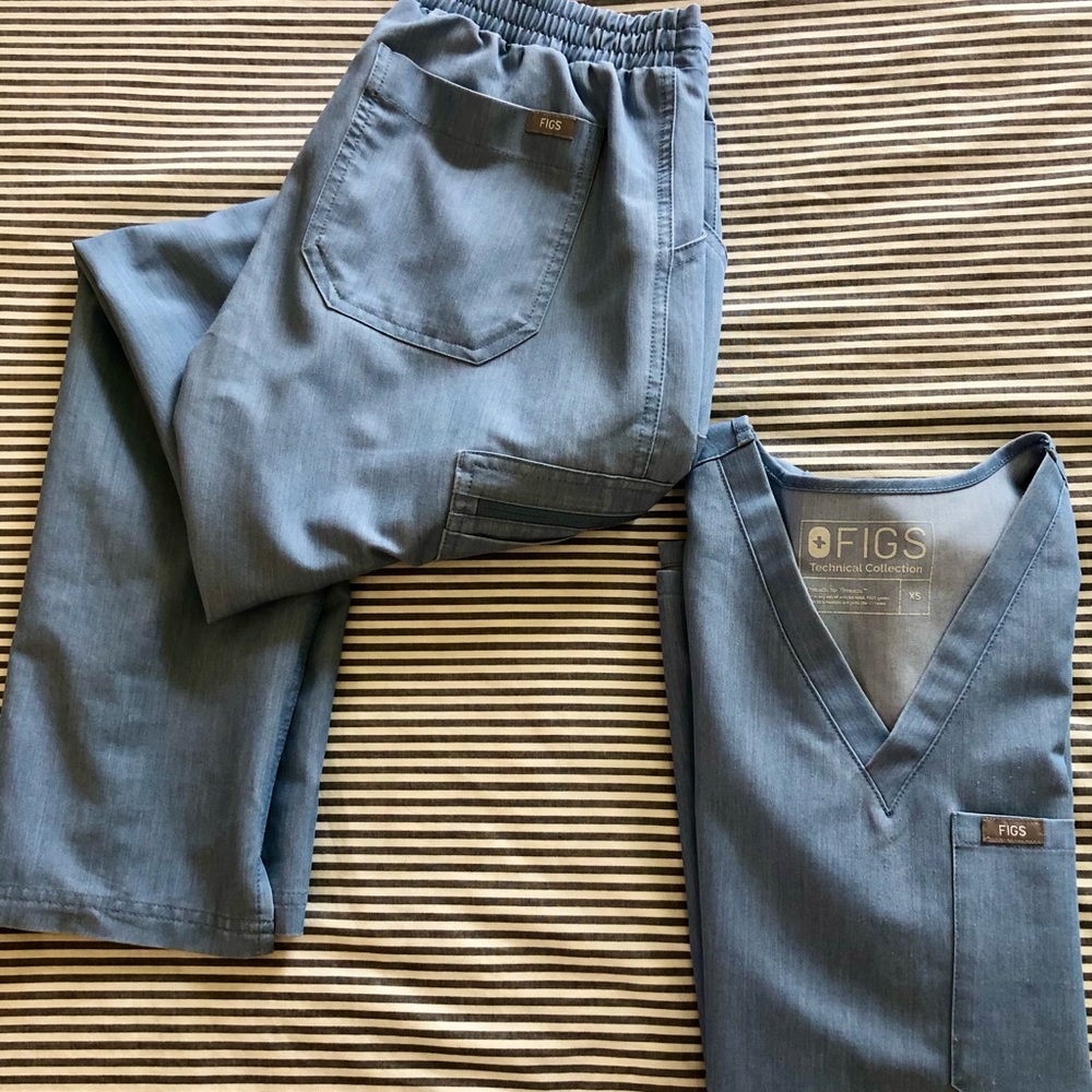 Figs Heather Indigo XS